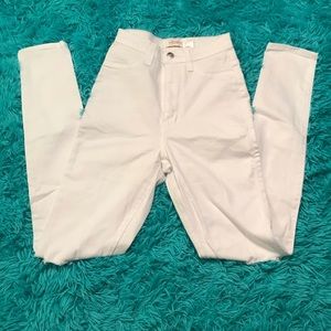 White ripped jeans!!